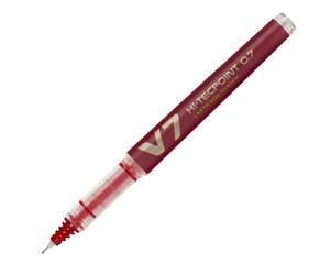 Roller Hi Tecpoint V7 ricaricabile Begreen con cappuccio - punta 0,7 mm - rosso - Pilot - 040347 - 4902505442872 - DMwebShop