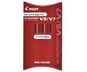 Refill Hi Tecpoint V5-V7 ricaricabile begreen - rosso - conf. 3 pezzi - Pilot - 040337 - 4902505444449 - DMwebShop