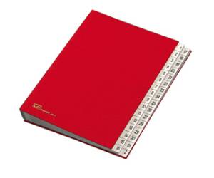 Classificatore numerico 1,31,643D 24 x 34 cm rosso - 16967