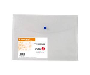 Busta con bottone - PPL - 22 x 30 cm - trasparente neutro - conf. 5 pezzi - Starline - 1318001 incolore - 8025133038456 - DMwebShop