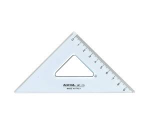 Squadra Uni 45 gradi 15 cm - 10196