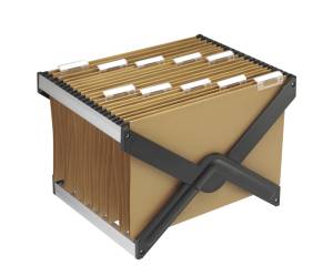 Supporto per cartelle sospese Luxor con 10 cartelle interasse 39 cm 41 x 27,5 x 32 cm avana - 16239