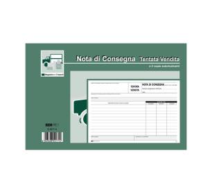 Blocco nota consegna tentata vendita - 50-50 fogli autoricalcanti - 15 x 23 cm - Edipro - E5217A - 8023328521714 - DMwebShop