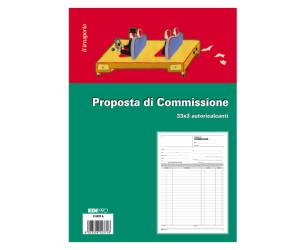 Blocco copia commissioni - 33 fogli 3 copie autoricalcanti - 29,7 x 21 cm - Edipro - E5237A - 8023328523718 - DMwebShop