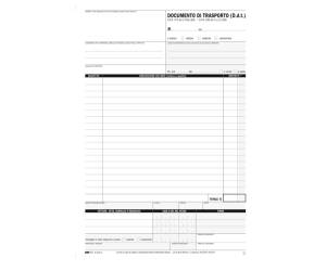 Blocco DDT - 25 fogli 4 copie autoricalcanti - 29,7 x 21 cm - Edipro - E5218C - 8023328521813 - DMwebShop