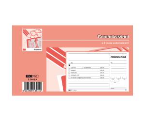 Blocco comunicazioni telefoniche 50,50 fogli autoautoricalcanti 9,9 x 17 cm - 16611