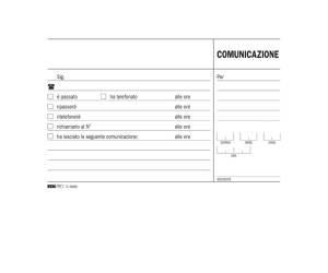 Blocco comunicazioni telefoniche uso mano 9,9 x 17 cm 100 fogli - 16668