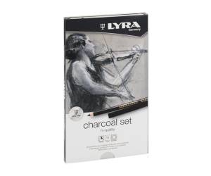 Carboncini in matita e stick di qualita Rembrandt Charcoal Set astuccio metallo - 17248