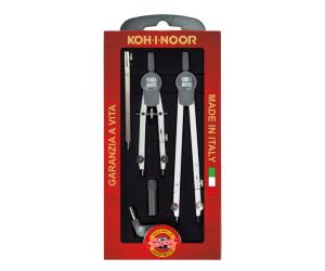 Compasso professional diametro cerchio max 155 mm 5 pezzi Koh I Noor - 17355