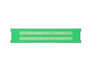 Normografo lettere e cifre Uni 2,5 mm verde - 17362
