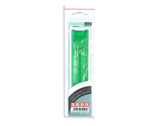 Normografo lettere e cifre Uni 7mm verde - 17359