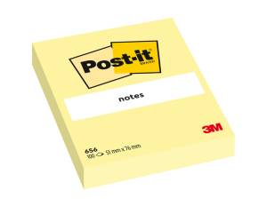 Blocco foglietti - 656 - giallo Canary - 76 x 51 mm - 100 fogli - conf. 12 pezzi - Post-it - 7100290170 - 3134375014182 - DMwebShop