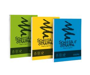 Blocco Schizza e Strappa - A6 - 105 x 148 mm - 50 gr - 150 fogli - conf. 5 pezzi - Favini - A200706 - 32635A - DMwebShop