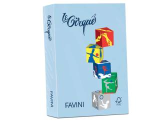 Carta Le Cirque - A4 - 80 gr - azzurro pastello 106 - conf. 500 fogli - Favini - A717504 - 8025478320063 - DMwebShop