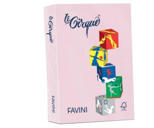 Carta Le Cirque - A4 - 160 gr - rosa pastello 108 - conf. 250 fogli - Favini - A74S304 - 8025478320681 - DMwebShop