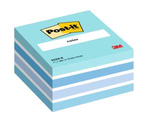Blocco foglietti Cubo - 76 x 76 mm - acqua, bianco, blu uova di pettirosso, blu jeans, blu paradiso - 450 fogli - Post-it - 7100172385 - 4001895872792 - DMwebShop