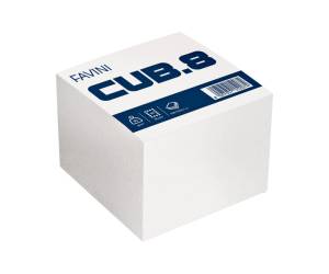Foglietti Cubo - bianco - 9,5 x 9,5 cm - 80 gr - 700 fogli - Favini - A450916 - 8007057152074 - DMwebShop