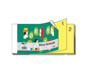 Blocco numerato 1-100 - matrice+figlia - monocolore - 13 x 6 cm - conf. 10 pezzi - Edipro - E5406 - 8023328540609 - DMwebShop