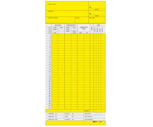 Schede orologio mensili - 22 x 10 cm - giallo - conf. 100 pezzi - Edipro - E3866GI - CONFE3866PZ1000 - DMwebShop