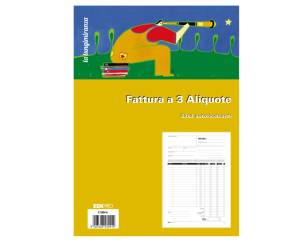 Blocco fatture 3 aliquote Iva - 33 fogli 3 copie autoricalcanti - 29,7 x 21 cm - Edipro - E5304A - 8023328530419 - DMwebShop