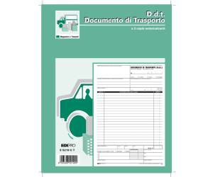 Blocco DDT - 33 fogli 3 copie autoricalcanti - 29,7 x 22 cm - Edipro - E5219CT - 8023328521912 - DMwebShop