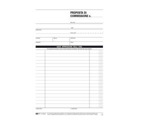 Blocco copia commissione - 50 fogli - 2 copie autoricalcanti - 23 x 15 cm - Edipro - E5229A - 8023328522919 - DMwebShop