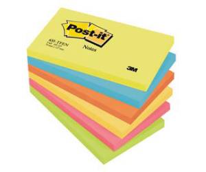 Blocco foglietti Colori Energy - colori assortiti - 76 x 127 mm - 72 gr - 100 fogli - conf. 6 pezzi - Post it - 7100172314 - 64210CNF01 - DMwebShop