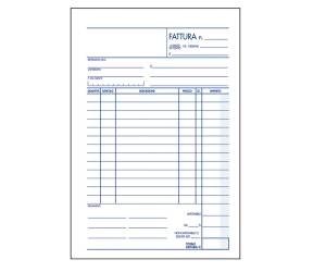 Blocco fattura 1 aliquota - 150 x 225 mm - 35 fogli x 3 copie autoricalcanti - BM  - 0107136 - DMwebShop