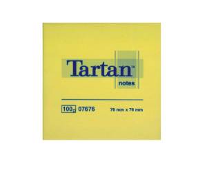 Blocchi adesivi Notes Tartan 100 fogli 7,6x7,6 cm giallo pastello 7100296531 - 2826