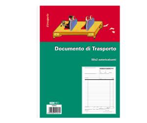 Blocco DDT 50,50 fogli autoautoricalcanti 29,7 x 21 cm - 2217