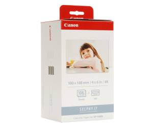 Carta fotografica - 100 x 148 mm - 108 Fogli con inchiostro - kp108ip - Canon - 3115B001 - 13803098891 - DMwebShop