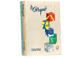Carta Le Cirque A4,80 gr mix 5 colori pastello confezione 500 fogli - 5792