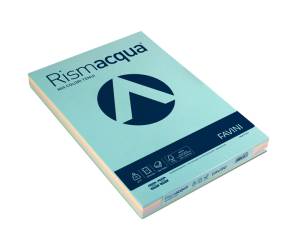 Carta Rismacqua A3,90 gr mix 5 colori confezione 300 fogli - 5726
