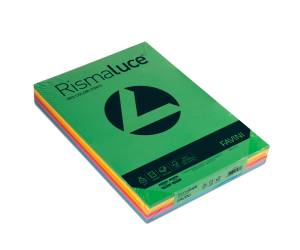 Carta Rismaluce A3,140 gr mix 6 colori confezione 200 fogli - 5727