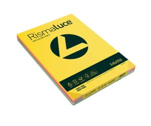 Carta Rismaluce A3,200 gr mix 8 colori confezione 125 fogli - 5741
