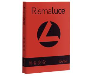 Carta Rismaluce A4,140 gr rosso scarlatto 61 confezione 200 fogli - 5730