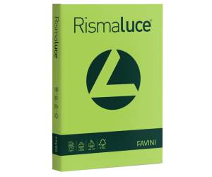 Carta Rismaluce A4,200 gr verde pistacchio 54 confezione 125 fogli - 5746