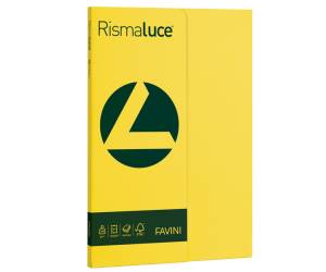 Carta Rismaluce Small A4,200 gr giallo sole 53 confezione 50 fogli - 5800
