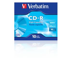 Scatola 10 CD R Data Life Jewel Case serigrafato 1X 40X 800MB - 7046