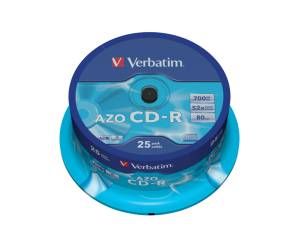 Scatola 25 CD R DataLife Plus 1x 52x serigrafato 700MB - 7048