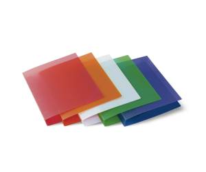 Raccoglitore Eco 22 x 30 cm 4 anelli tondi 30 mm dorso 4 cm colori assortiti PP semitrasparente - 17550