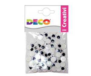 Occhietti adesivi tondi - misure assortite - busta 50 pezzi - Deco - 11495 - 8004957114959 - DMwebShop