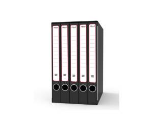 Gruppo registratori Sestetto - con 6 cartelle ad anelli - 25,5 x 34,5 cm - dorso 23 cm - grigio - Rexel - King Mec - GKM6200 - 5028252505765 - DMwebShop