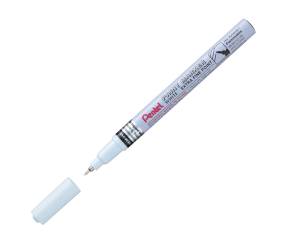Marcatore Paint Marker Linea Amiko - punta extra fine - 0,6 mm - bianco - Pentel - MFP10-W - 884851025364 - DMwebShop