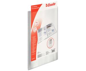 Portalistini personalizzabile - 22 x 30 cm - 20 buste antiriflesso - trasparente - Esselte - 395472040 - 8004157472040 - DMwebShop