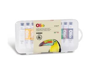 Colori a olio e acrilici tubo da 18 ml colori assortiti astuccio 10 colori - 1328