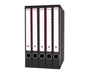 Gruppo registratori Quintetto 23 x 32 cm con 5 cartelle 3 lembi dorso 23 cm grigio - 1031