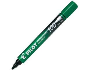 Marcatore Permanente Markers 100 punta tonda 4,5 mm verde - 18113