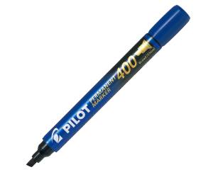 Marcatore Permanente Markers 400 punta a scalpello 4,5 mm blu - 18117
