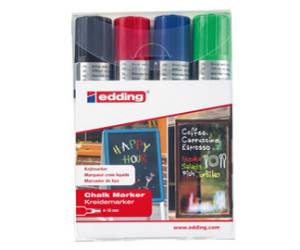 Marcatore a gesso liquido 4090 punta scalpello da 4 a 15 mm astuccio 4 pezzi - 18172